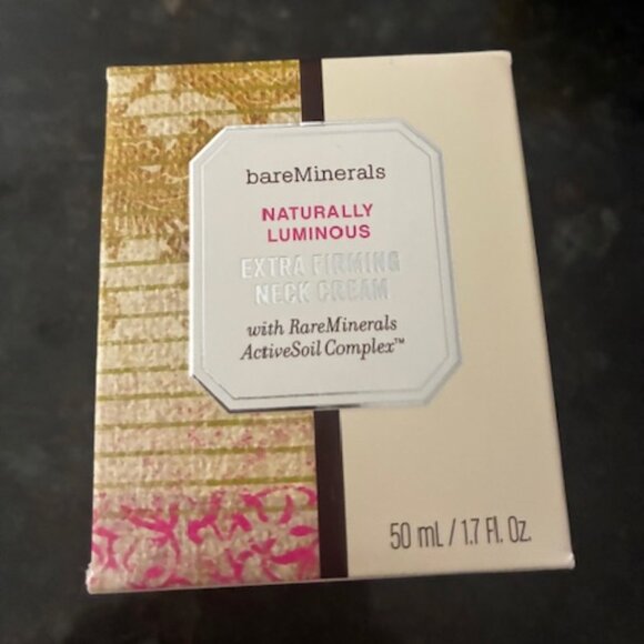 bareMinerals~Naturally Luminous Extra Firming Neck Cream~Rare Minerals 1.7oz~NEW - Picture 1 of 4
